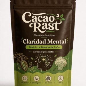 claridad mental – chocolate funcional con matcha y melena de león