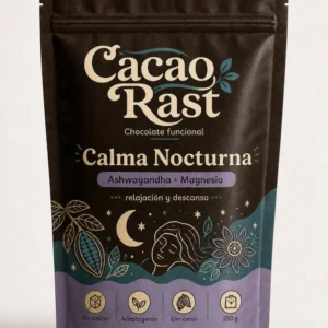 Chocolate funcional Calma Nocturna Cacao Rast con ashwagandha y magnesio